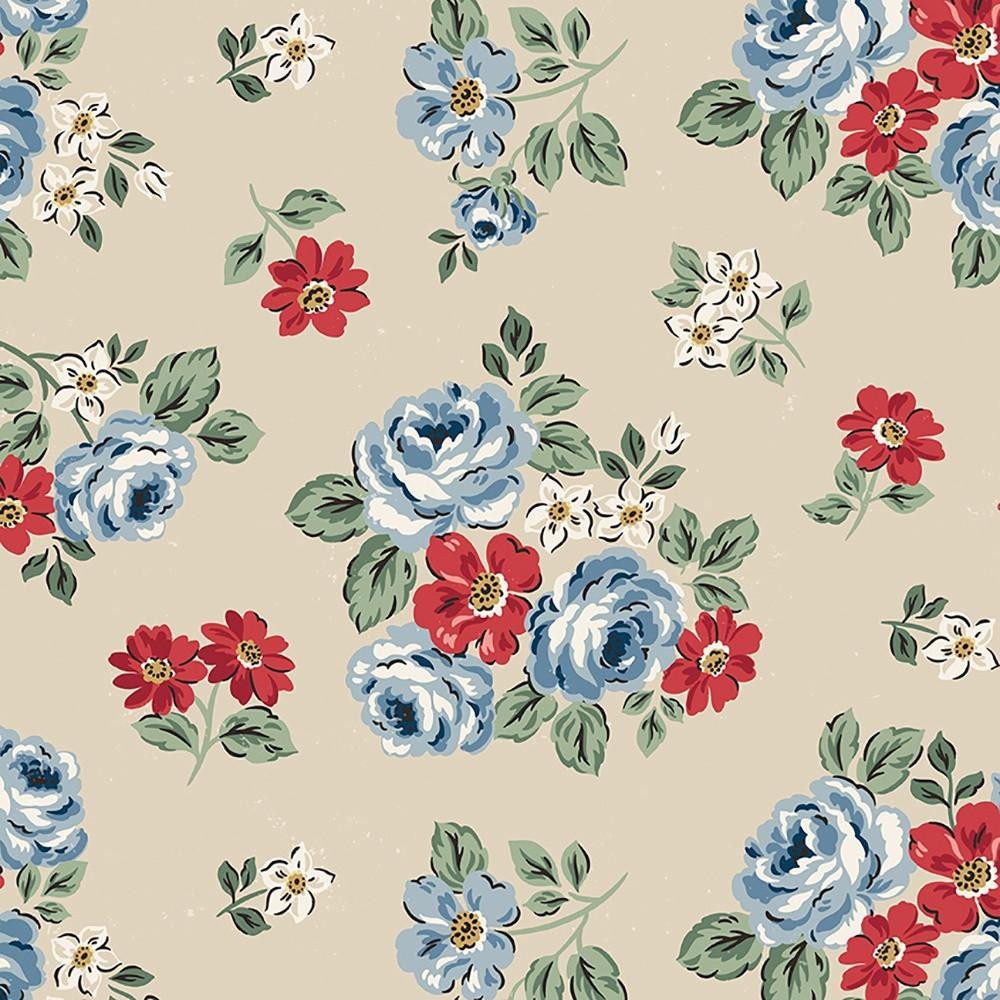 Independence Floral Beige Wide Back