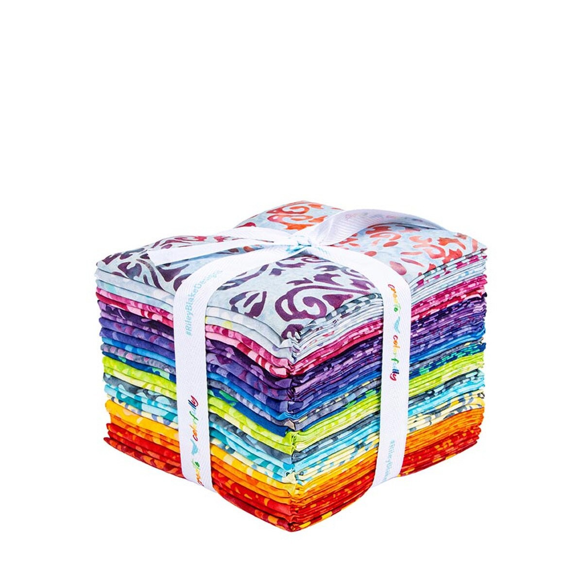 Expressions Batiks Swirl The Rainbow Fat Qtr Bundle (24 pcs)