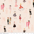 Barbie Vintage Main Blush Cotton Fabric