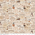 Coffee Time Text Cream