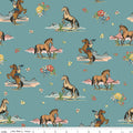 Cowgirl Main Blue 2-Yard Pre-Cut
