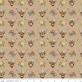 Cowgirl Highland Cows Brown 1-Yard Pre-Cut