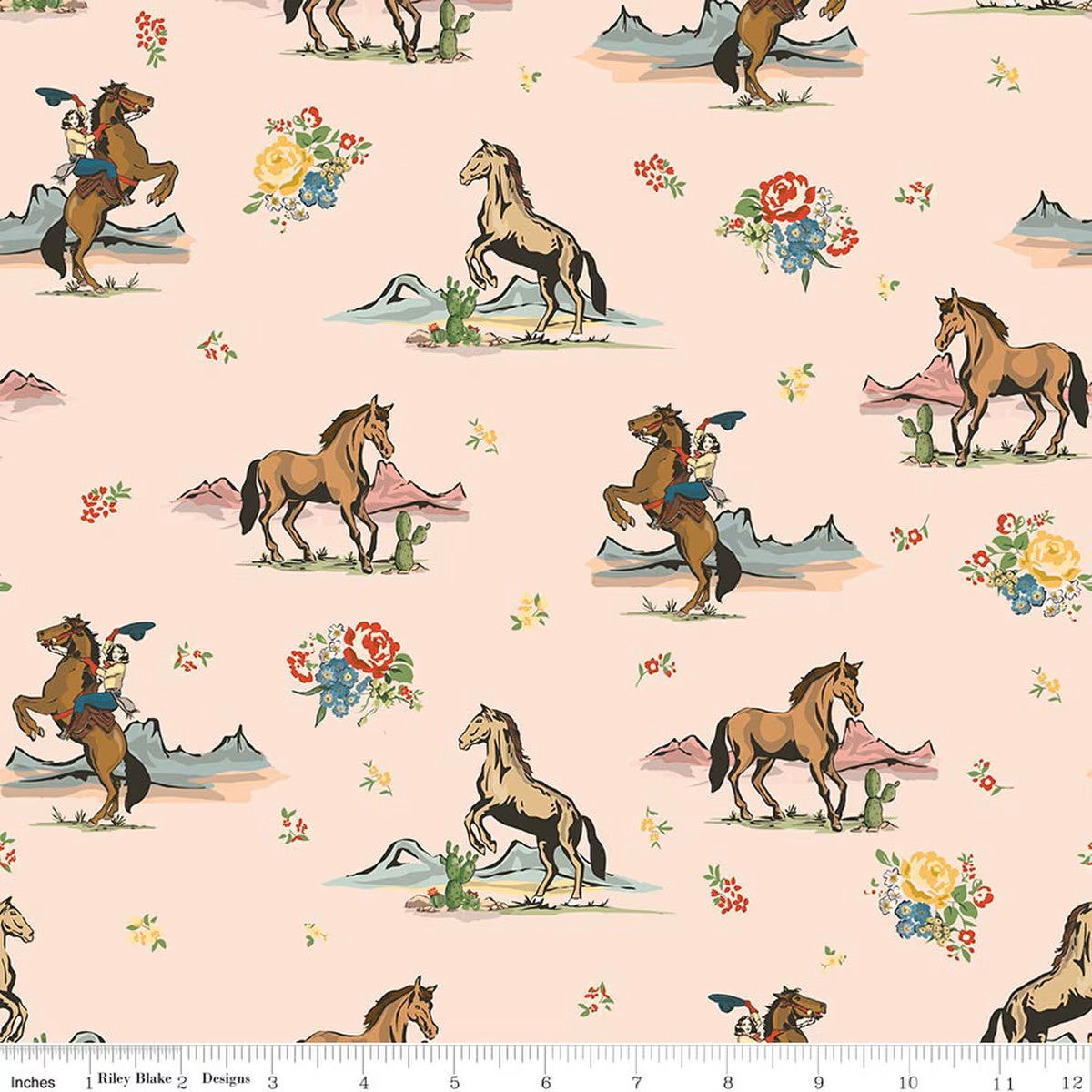 Cowgirl Main Blush 1-Yard Pre-Cut