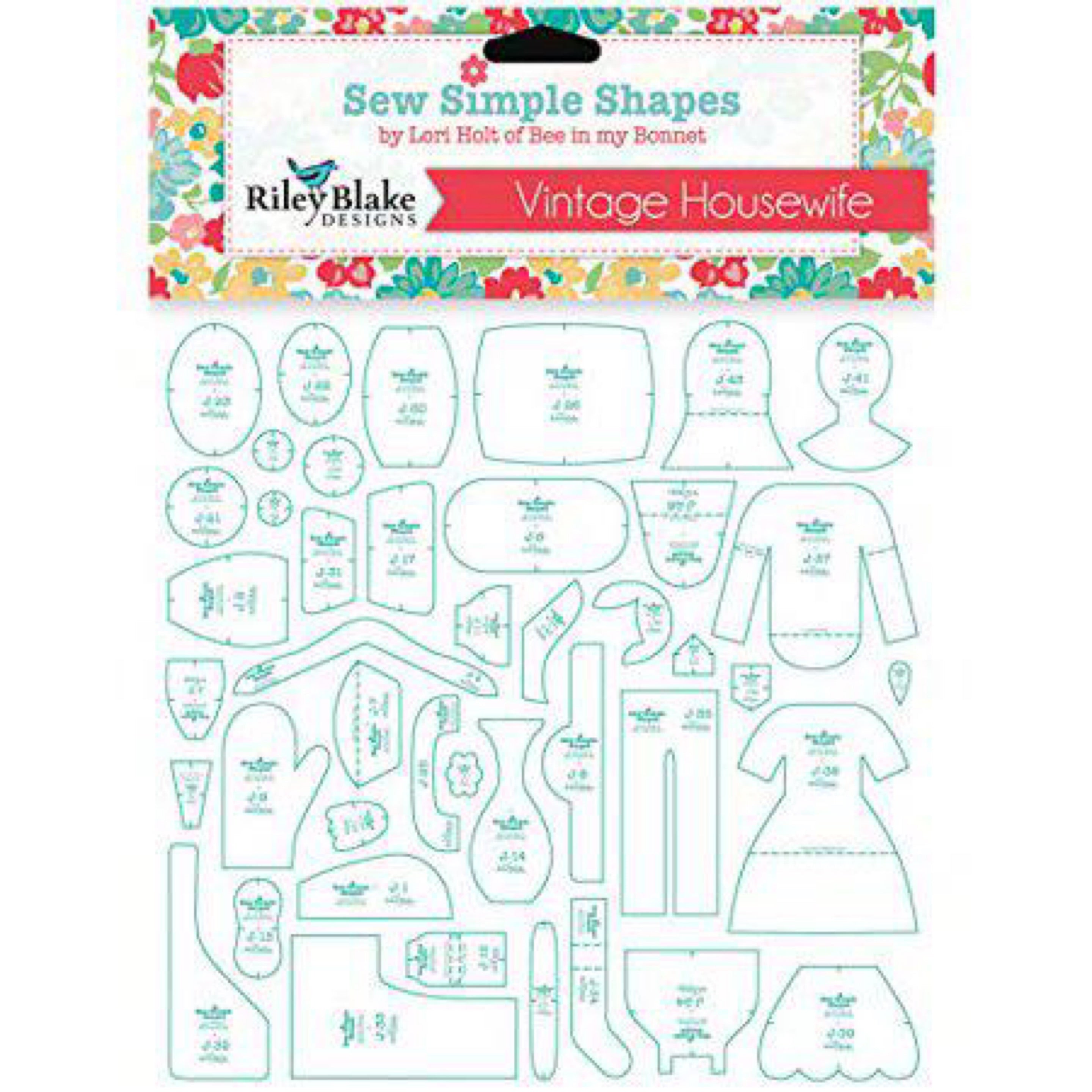 Vintage Housewife Sew Simple Shapes 43-pcs