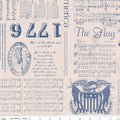 Americana Liberty Blue Quilt Backing 108" by Riley Blake (On Re-order/Due back in July)