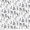 Barbie Vintage Tonal White Cotton Fabric