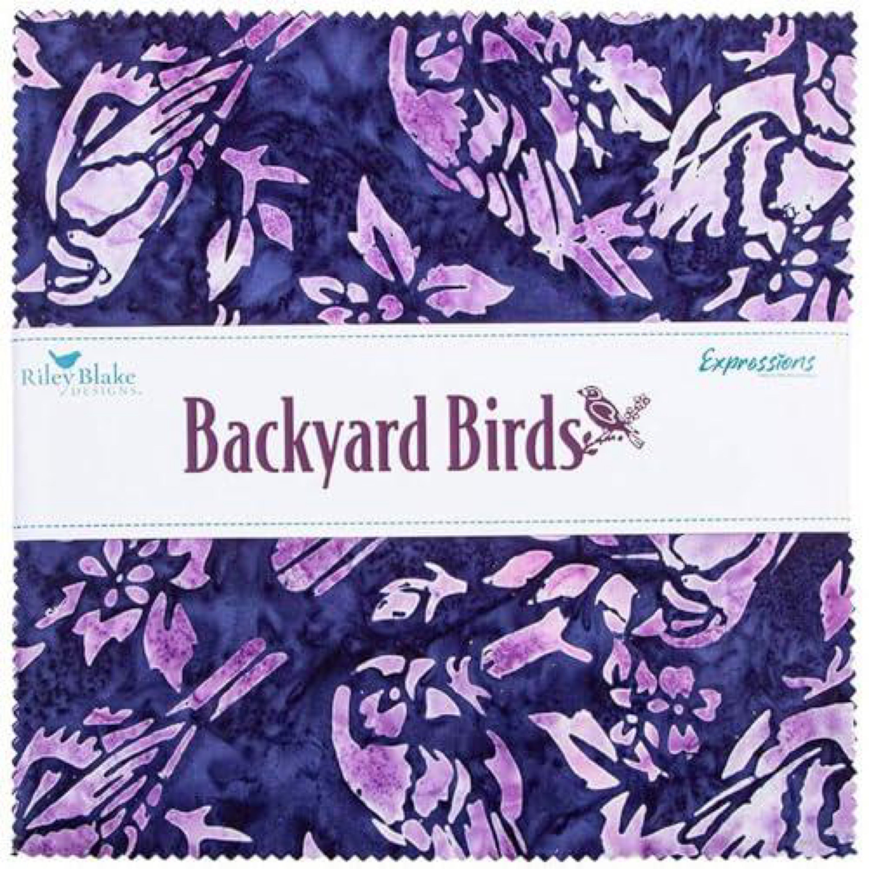 Batik Backyard Birds 10 Inch Layer Cake