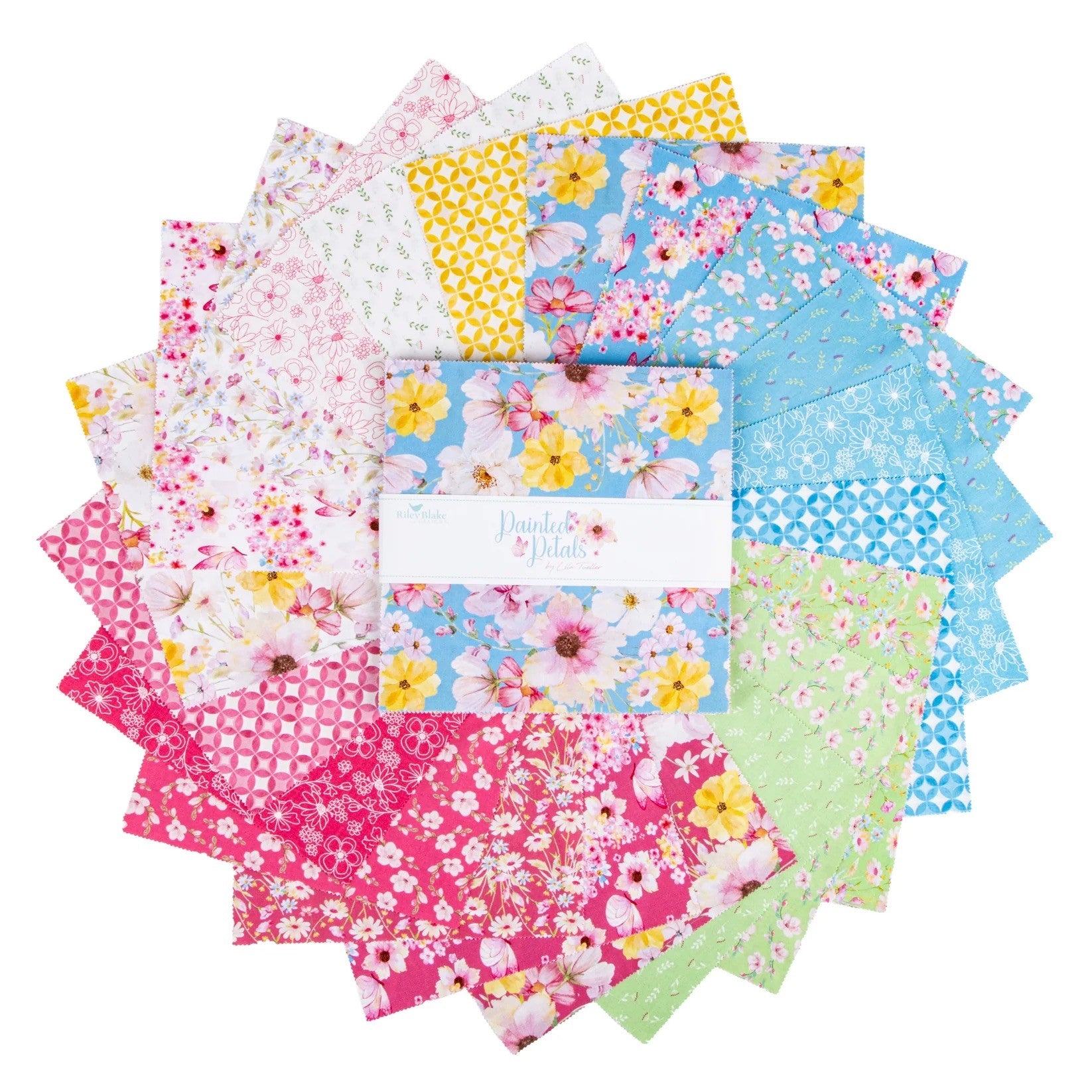 Painted Petals 10-Inch Squares Layer Cake (42 pcs)