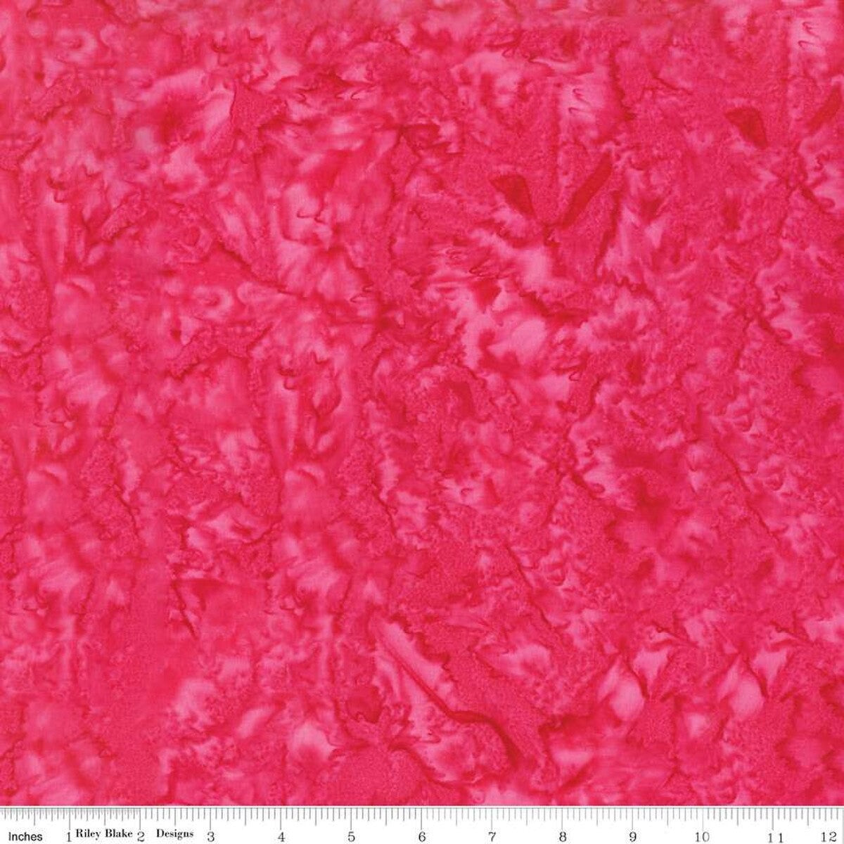 Batiks Hand-Dyes Cerise