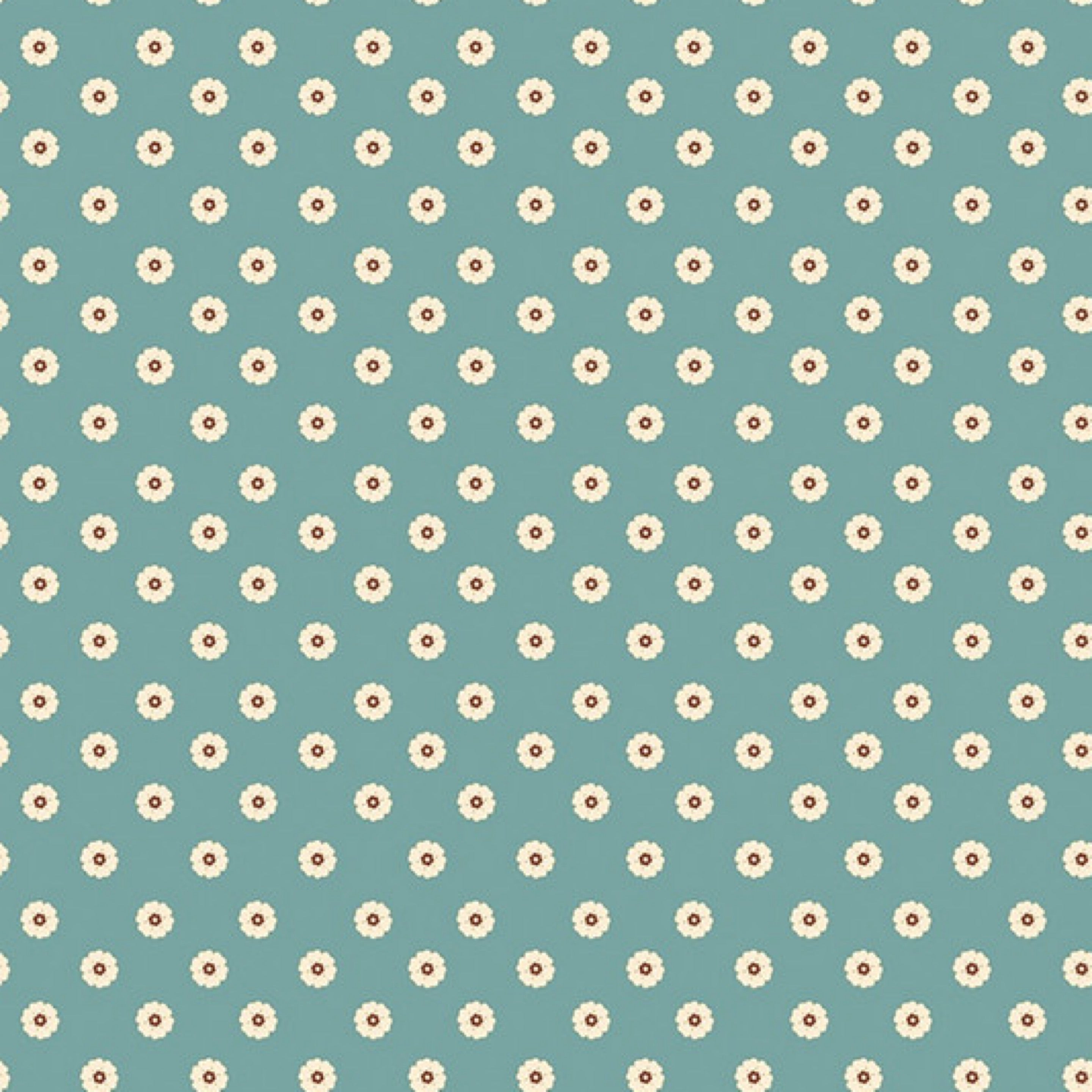 Cowgirl Flower Dots Blue