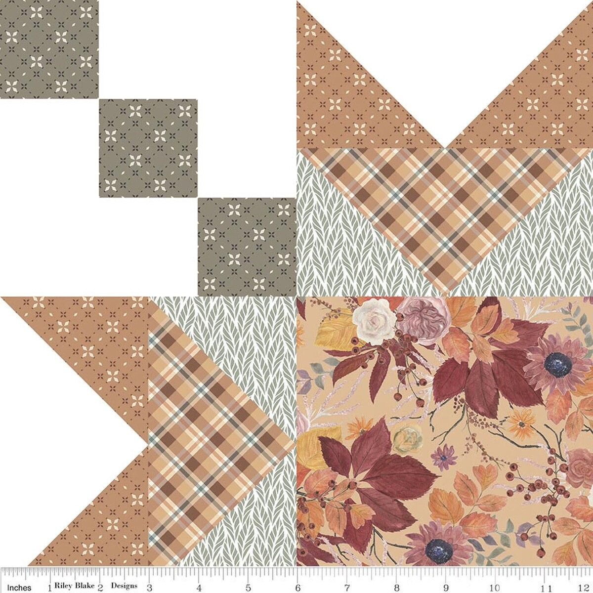 Evening on the Prairie Garden Cloud Wide Back 3-Yard Bundle