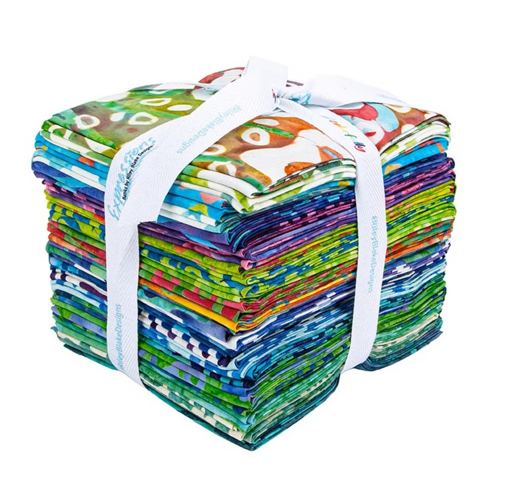 Expressions Batiks Bold In Bloom Fat Quarter Bundle (24 pcs)