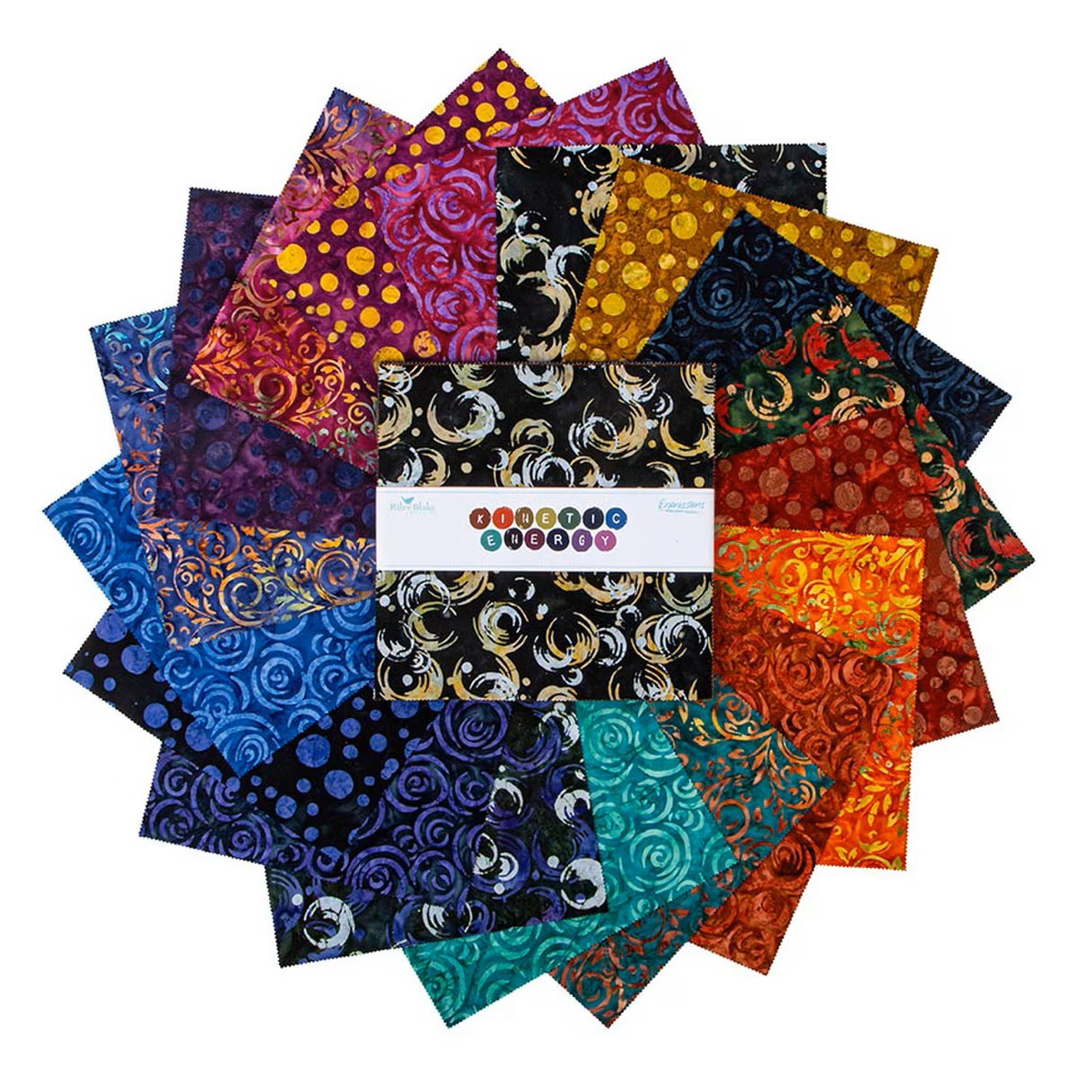 Expressions Batiks Kinetic Energy 10" Stacker (42 pcs)