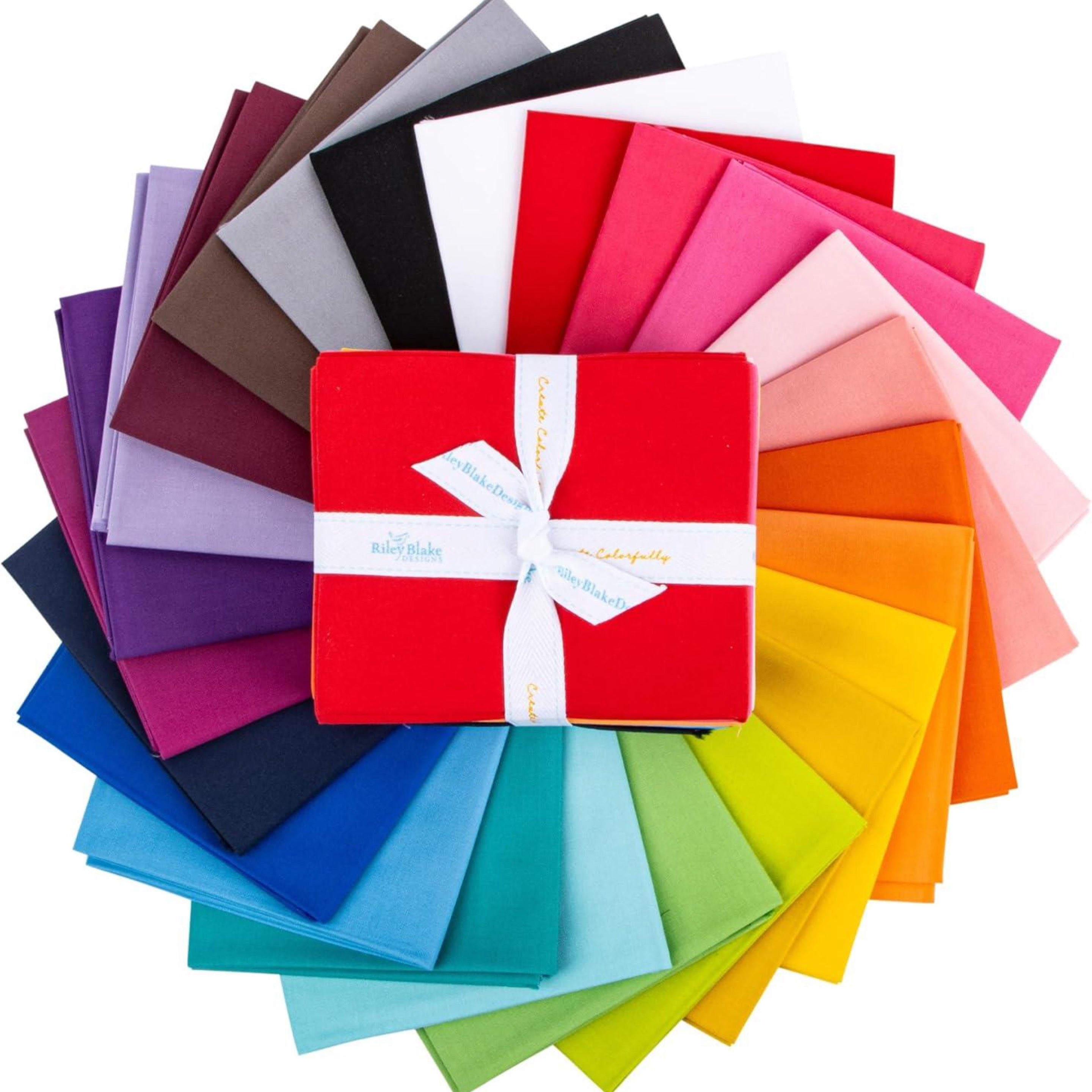 Confetti Cotton Solids Rainbow 24-pc Fat Quarter Bundle