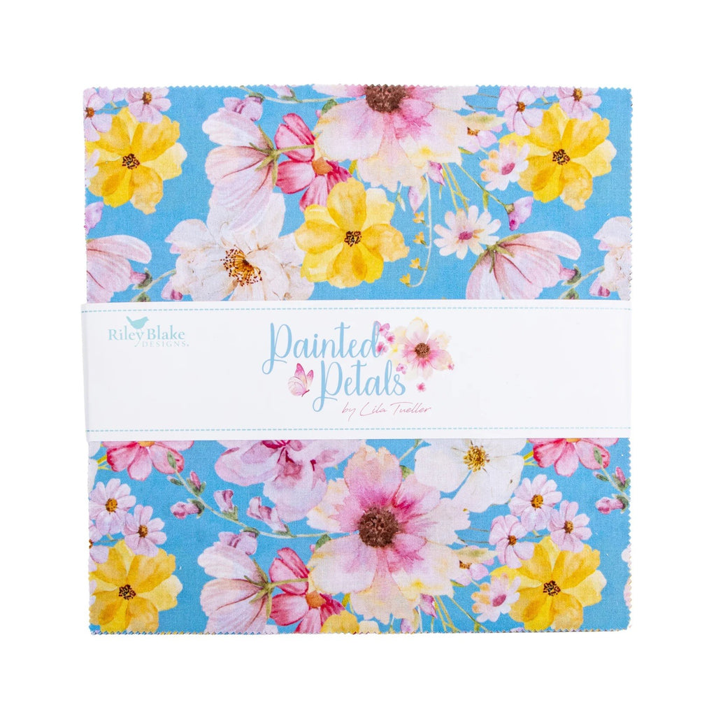 Painted Petals 10-Inch Squares Layer Cake (42 pcs)