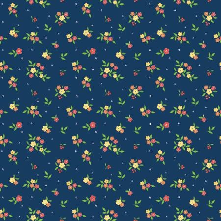 Summer's In Town Floral (Navy)