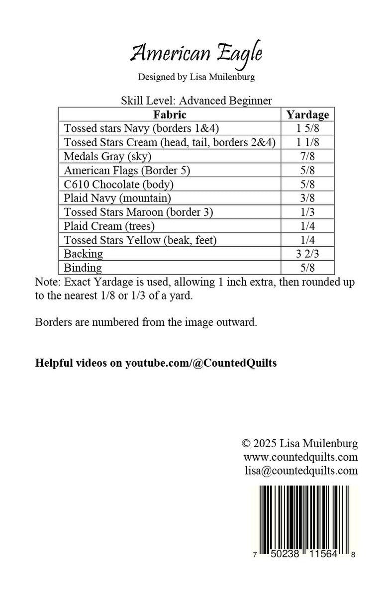 Counted Quilts American Eagle Quilt Pattern