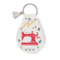 Red Sewing Machine Keyring