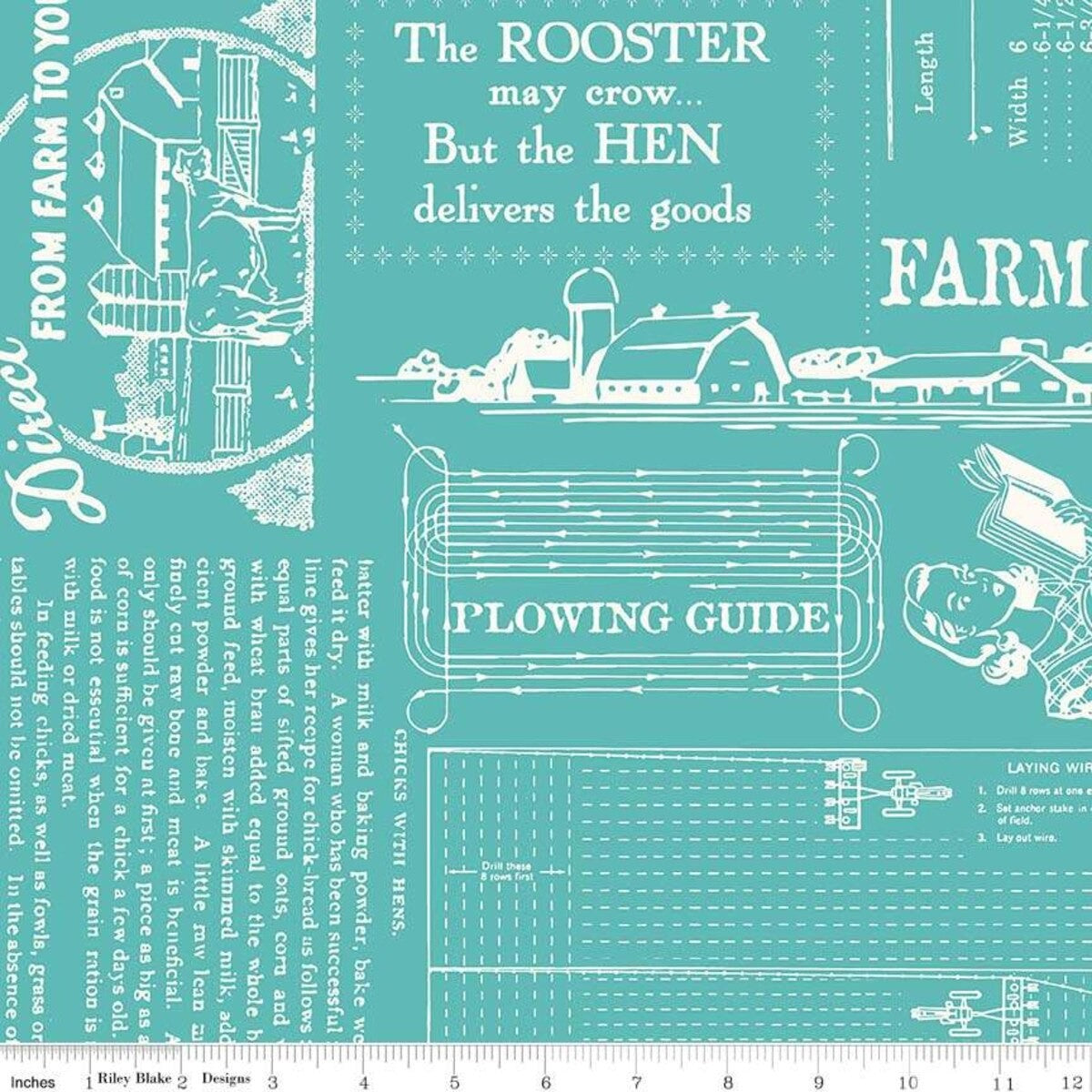 Farm Girl Wide Back 3-Yard Pre-Cut