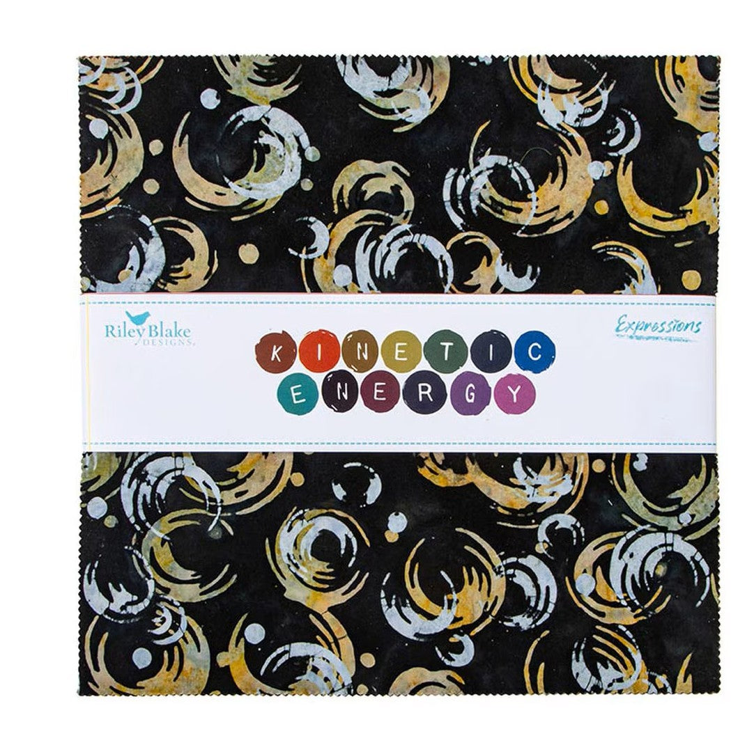 Expressions Batiks Kinetic Energy 10" Stacker (42 pcs)