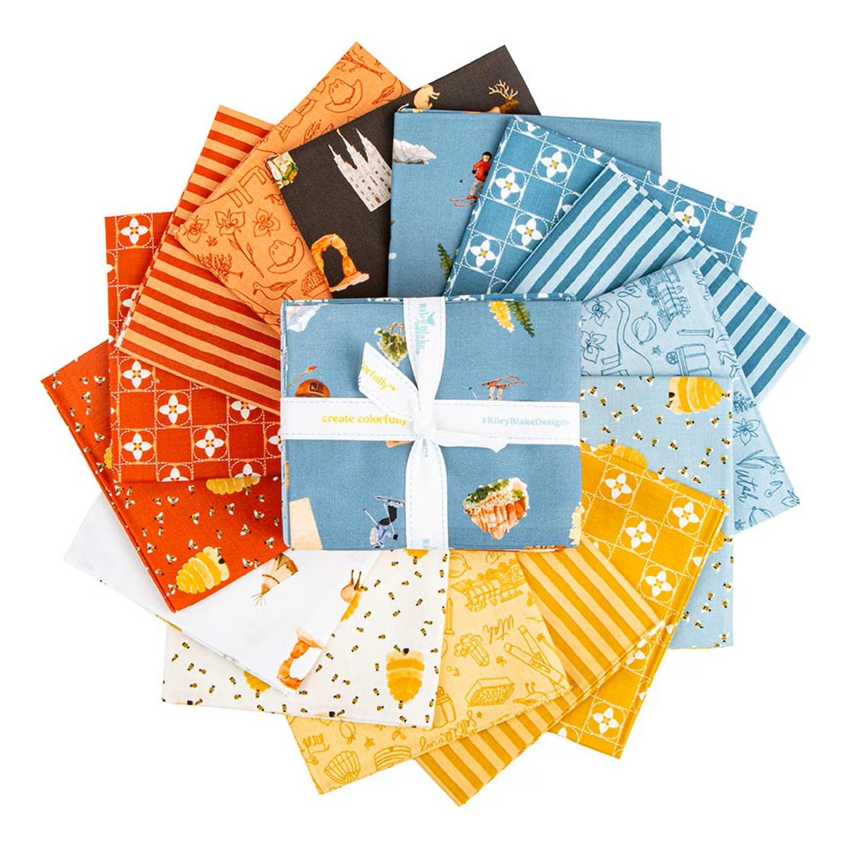 Utah 15 Pcs Fat Qtr Bundle