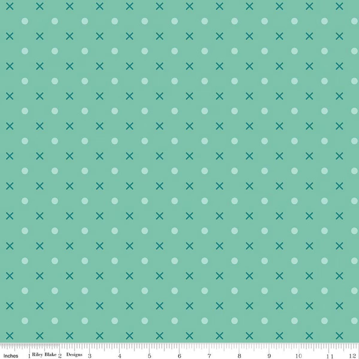 Bee Dots Seaglass Wide Back 3-Yard Bundle Copy