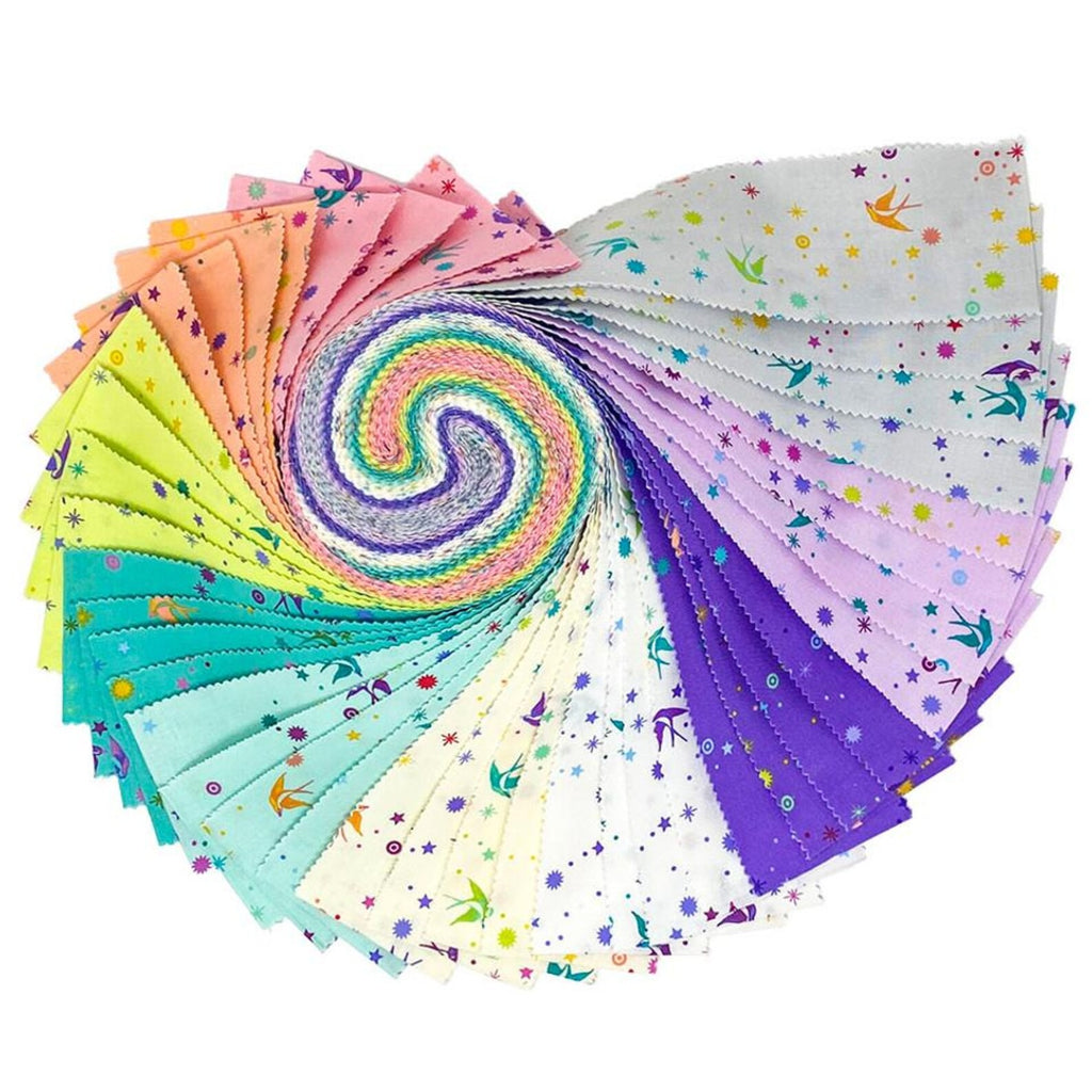 Tula Pink Fairy Dust Jelly Roll/Rolie Polie (40 pcs)
