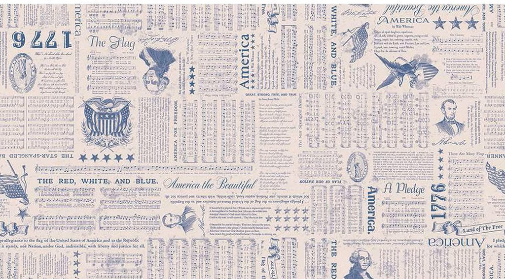 Americana Liberty Blue Quilt Backing 108" by Riley Blake (On Re-order/Due back in July)