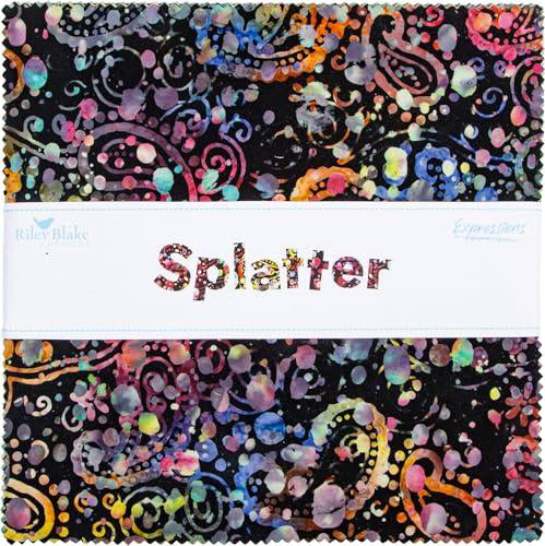 Batiks Splatter 10” Stacker (42 pcs)