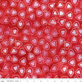 Love Punch - Outlined Hearts in Red Candy Riot