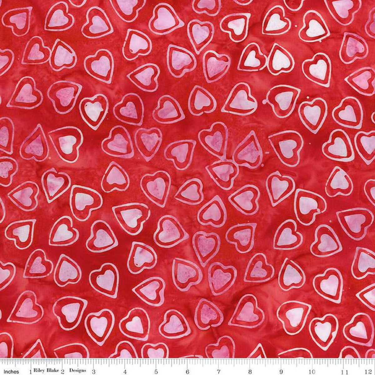 Love Punch - Outlined Hearts in Red Candy Riot